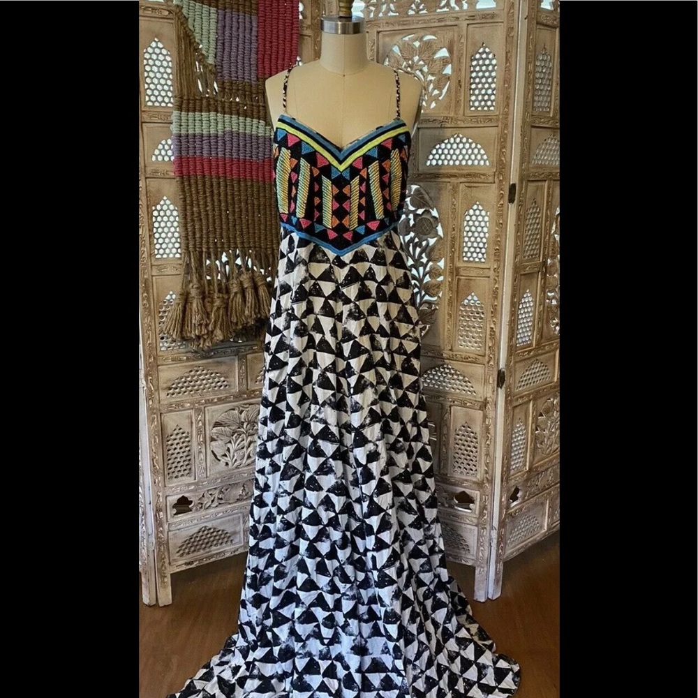 Mara Hoffman Beaded ALTA Maxi Dress XS